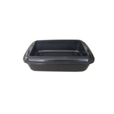 Ans Kedi Tuvalet Kabı Siyah 12*37*42 cm + Kürek Hediyeli