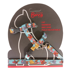Markapet Tom and Jerry Desenli Kedi Göğüs Tasması + Gezdirme Kayışı 110 cm Markapet Tom and Jerry Desenli Kedi Göğüs Tasması + Gezdirme Kayışı 110 cm