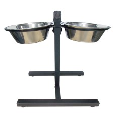Tommy Ayarlanabilir Ayaklı Çelik Köpek Mama Su Kabı 2 Litre