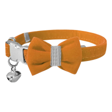 Markapet Kadife Kedi Boyun Tasması Papyonlu 20-32 cm Turuncu Markapet Kadife Kedi Boyun Tasması Papyonlu 20-32 cm Turuncu
