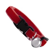 Kedi Boyun Tasması Kadife Dokulu Çanlı 1*30 cm Kırmızı Kedi Boyun Tasması Kadife Dokulu Çanlı 1*30 cm Kırmızı