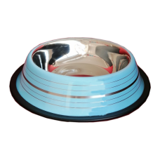 Oripet Çizgili Çelik Köpek Mama Su Kabi 64 Oz ( 2 L ) Turkuaz