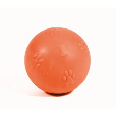 CCA Termoplastik Pati Desenli Sert Köpek Oyun Topu 6 cm Turuncu CCA Termoplastik Pati Desenli Sert Köpek Oyun Topu 6 cm Turuncu
