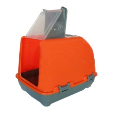 Lüks Üstü Açılabilir Kedi Tuvaleti 38-50 cm Turuncu Lüks Üstü Açılabilir Kedi Tuvaleti 38-50 cm Turuncu