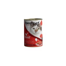 Bestpet Sığır Etli Parça Ve Jöleli Yetişkin Kedi Konservesi 400 Gr Bestpet Sığır Etli Parça Ve Jöleli Yetişkin Kedi Konservesi 400 Gr