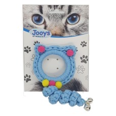 Markapet Jooys Zilli Kedi Örgü İpi 15 cm Mavi Markapet Jooys Zilli Kedi Örgü İpi 15 cm Mavi