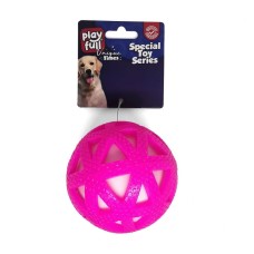 Playfull Işıklı Üçgen Desenli Plastik Top Köpek Oyuncağı 7,5 Cm Pembe Playfull Işıklı Üçgen Desenli Plastik Top Köpek Oyuncağı 7,5 Cm Pembe