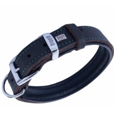 Doggie Yağlı Gerçek Deriden El Yapımı Köpek Boyun Tasması 3,5x47x55 cm Kahverengi