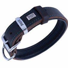 Doggie Yağlı Gerçek Deriden El Yapımı Köpek Boyun Tasması 4x47x55 cm Kahverengi