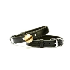 Doggie Konforlu Zilli Avcı Deri Köpek Tasması 2,5x37-45 cm Siyah Doggie Konforlu Zilli Avcı Deri Köpek Tasması 2,5x37-45 cm Siyah